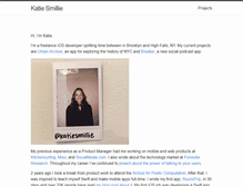 Tablet Screenshot of katiesmillie.com